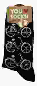 Herensokken "Fiets" Zwart, 40-46