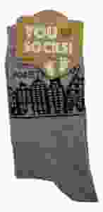 Heren Sokken "Grachtenhuizen grijs" - 40-46