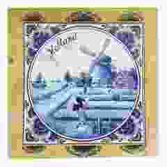 Pannenzetter met tegel delftsblauw, 19 cm