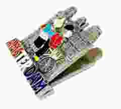 Magneetclip "Amsterdamse gracht met fiets" - tin