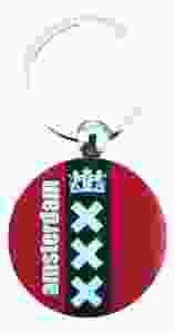 Metalen Sleutelhanger "Amsterdam XXX"