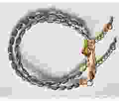 Armband transparant saffier blauwe kralen 5x3mm