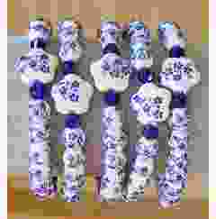 Armband delftsblauwe bloempjes