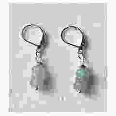 Oorbellen Aventurijn 3 schijfjes