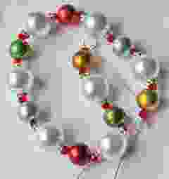 Kerst slinger zilverkleurig