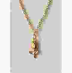 Ketting met roestvrij stalen goudkleurig tulpje