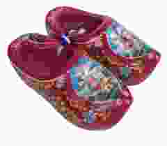 Set rode houten klompjes, 8cm