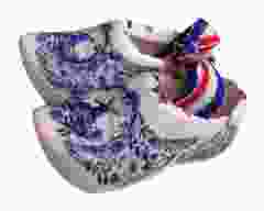 Delfts blauwe keramieke klompjes, 5cm