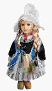 Klederdrachtpop Volendam Bontje, 20 cm