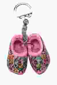 Sleutelhanger 2 Roze klompjes