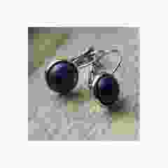 Set 10mm Lapis Lazuli leverback earrings