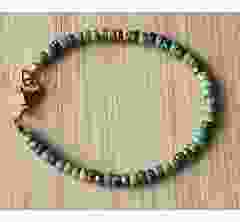 Armband Miyuki Nature kleur kralen met donker brons
