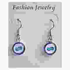 Oorbellen klompje delftsblauw 