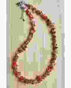 Carnelian chipbeads necklace, 44cm/17.32 inch