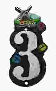 Gietijzeren Huisnummer 3