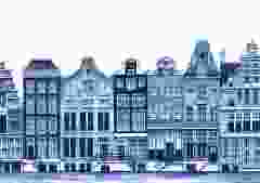 Postkaart Grachtenpanden