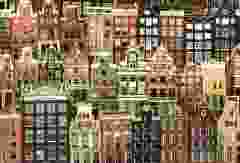 Postkaart Nederlandse grachtenhuis