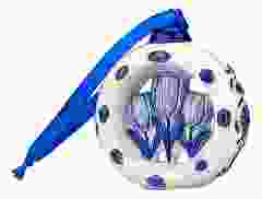 Kerstornament Ring met tulpen - Delfts blauw