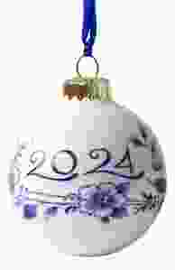 Delfts Blauwe Kerstbal 2024