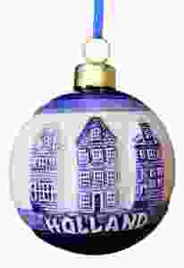 Kerstbal Drie Huisjes 