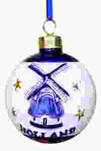 Christmas ball "Mill with Golden Stars"