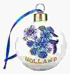 Kerstbal "Bloemen Holland"