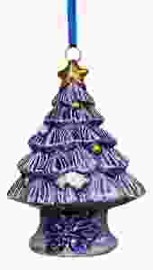 Kersthanger "Kerstboom met gouden ster"