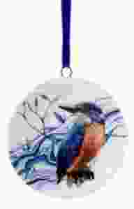 Kerstornament Ijsvogel, 6 cm