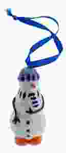 Kerstversiering, Kersthanger "Sneeuwman met  klompjes " 