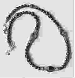 Ketting verschillende zwarte Agaatkralen