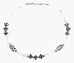 Ketting Delfts Blauw met Parels