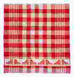 Keukenhanddoek  Schaatsen met Rode/Witte Vlakken 