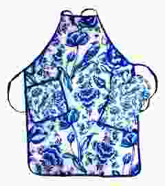 Keukenset "Blauwe Tulpen"