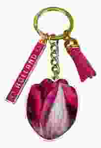 Pretty Tulips Holland Keychain - Fuchsia