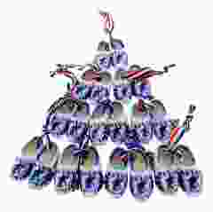 Delfts Blauwe Klompjes 4 cm, 10 stuks