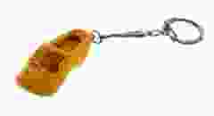 Sleutelhanger 1 houten klompje boerengeel