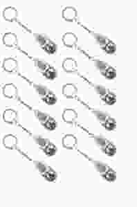 Sleutelhanger 1 DB keramisch klompje, 12 stuks