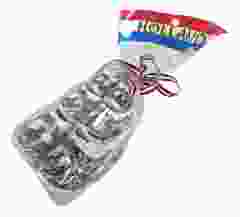 3 paar gekleurde klompjes in cadeauzakje