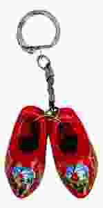 Sleutelhanger 2 Rode Holland Klompjes