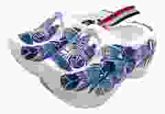 Set houten klompjes Amsterdam 10 cm, Delftsblauw