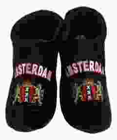 Amsterdam Klompsloffen Zwart met Logo