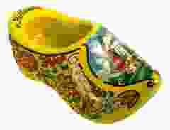 Koelkastmagneet Klomp Geel, 6 cm