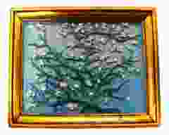 Koelkastmagneet Schilderij "Amandelbloesem" 