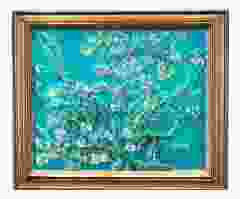 Magneet 'van Gogh' - amandelbloesem - steen
