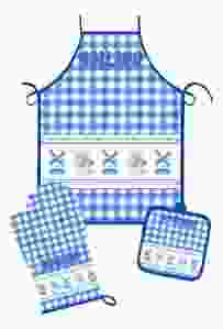 Keukenset Kussend Paar Blauw