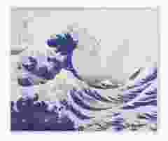 Brillendoekje "The Great Wave", Hokusai