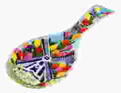 Lepelhouder Molen en tulpen Holland - keramiek