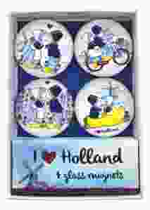 Doosje Kussend Paar Glasmagneten 