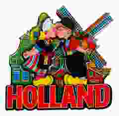 Koelkastmagneet "Hollands Paar"