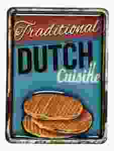 Koelkastmagnet Dutch Cuisine - Stroopwafels